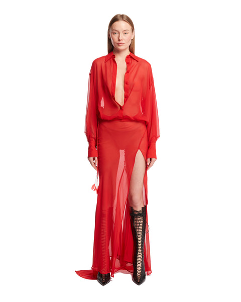 Red Maxi Dress | THE ATTICO - Antonia